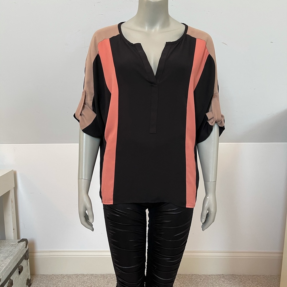 BCBG color block top